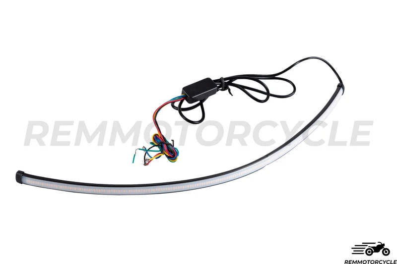 Bande LED moto Feux arrières avec Clignotant défilant - Modèle 45 cm