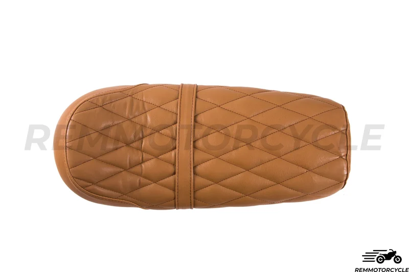 Selle en Cuir Camel type 2 relevée Diamant avec boucle