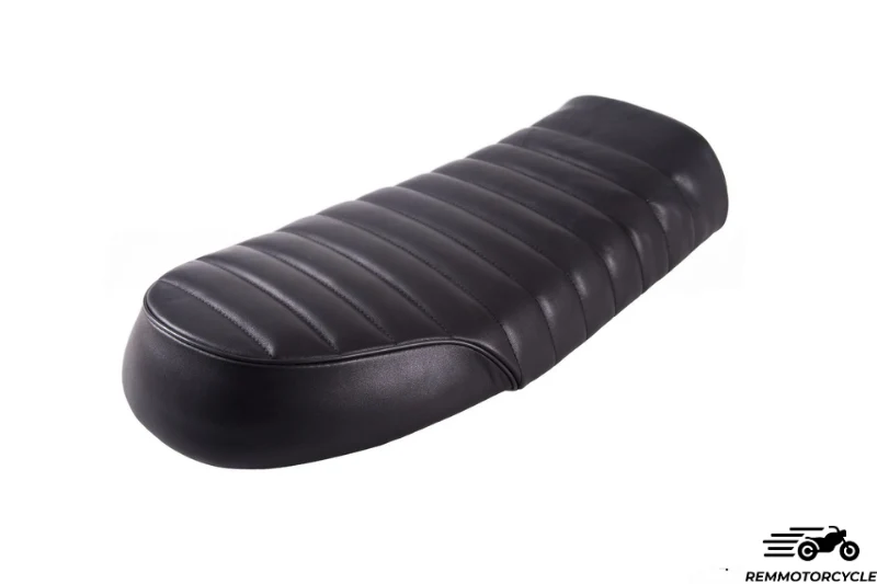 Selle Cuir Véritable Noir Vintage Plate