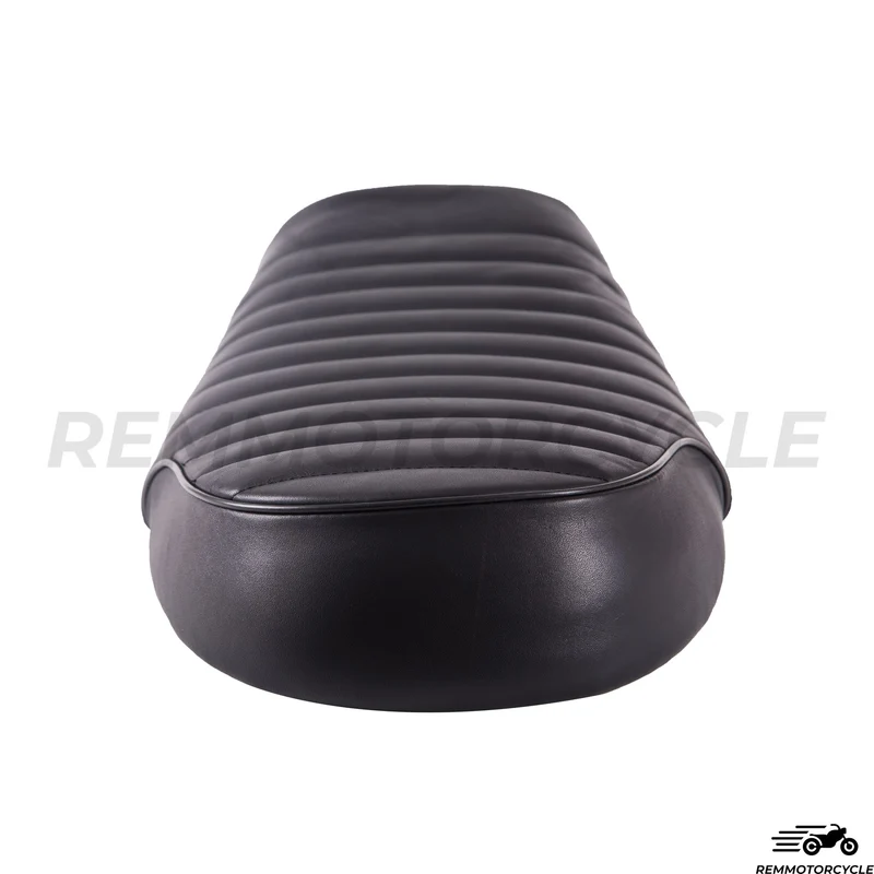Selle Cuir Véritable Noir Vintage Plate