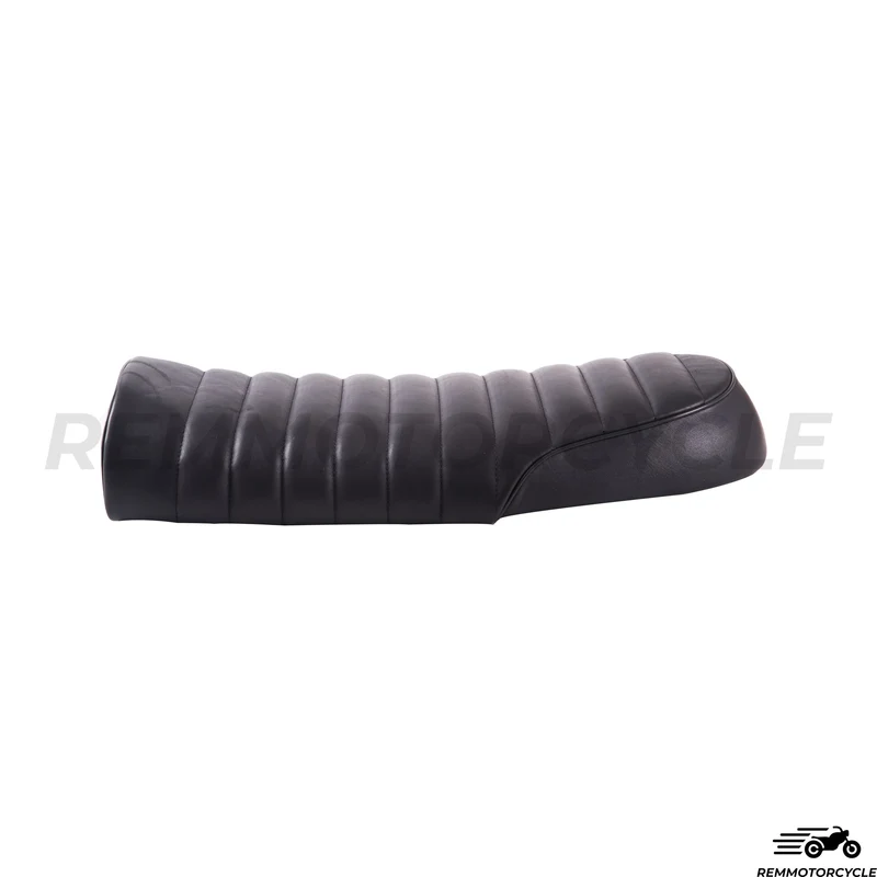 Selle Cuir Véritable Noir Vintage Plate