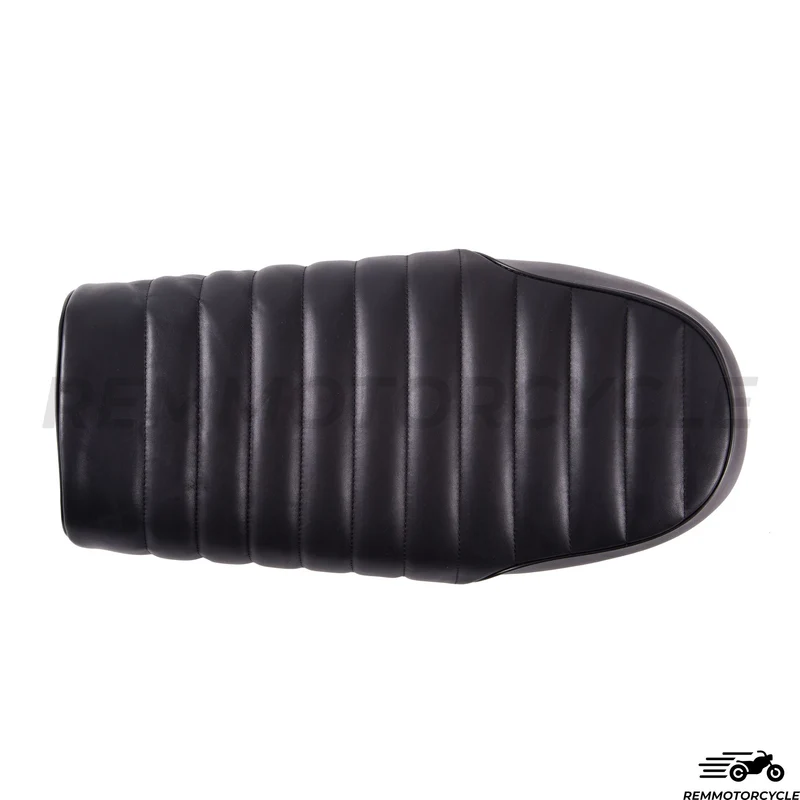 Selle Cuir Véritable Noir Vintage Plate