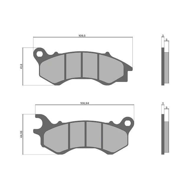 Pastillas de freno Honda PCX 12-17 Malossi