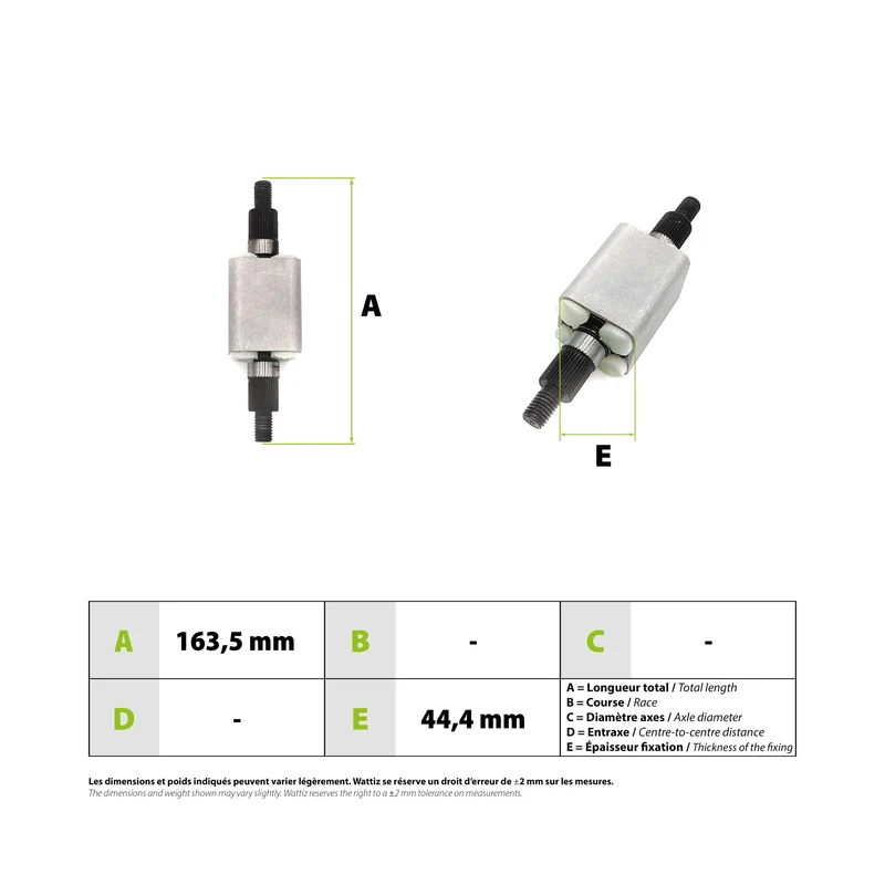 Cartouche suspension medium