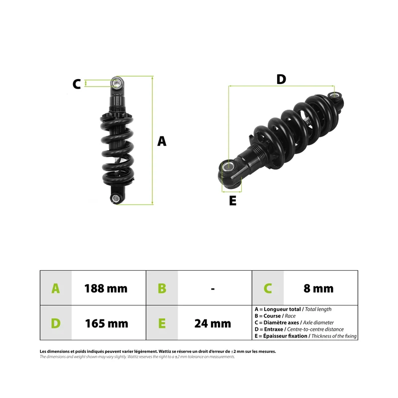 Amortisseur arrière Z10X