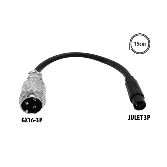 Adaptateur GX16-3P vers Julet 3P