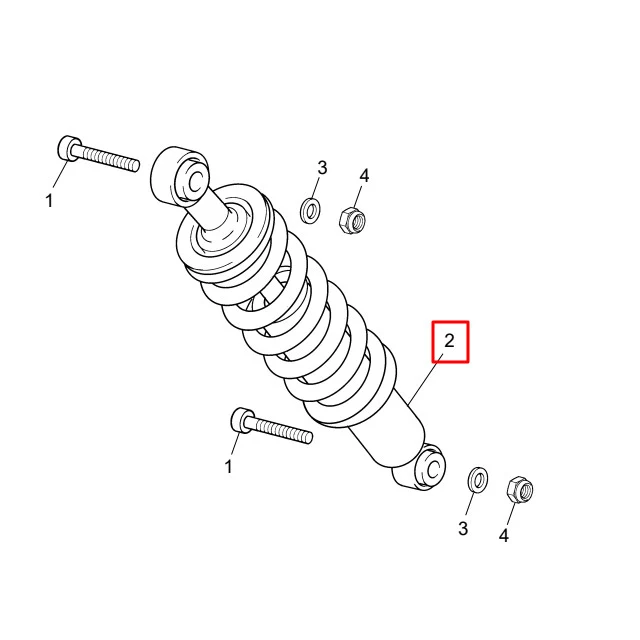 Amortiguador trasero original Sherco SE-R / SE-RS / SM-R / SM-RS 50