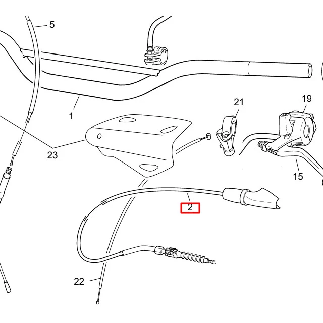 Cable de embrague Sherco SE-R / SM-R 50