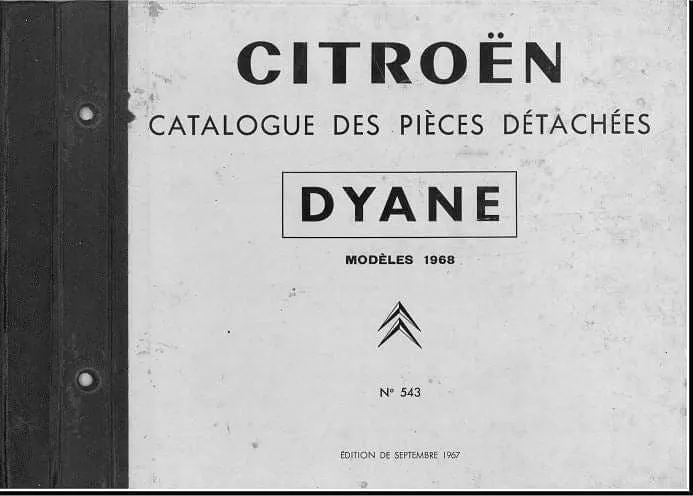 Manuels d'atelier et de réparation Citroën Dyane
