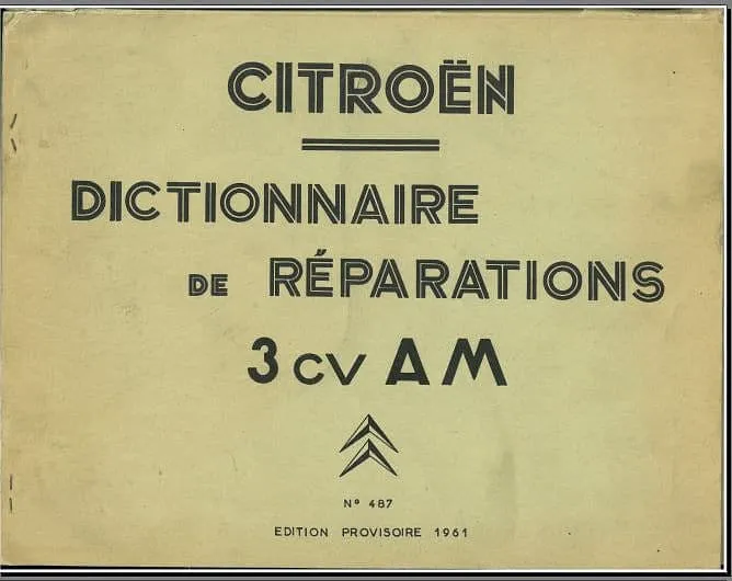 Manuels d'atelier Citroën Ami 6 AK 350