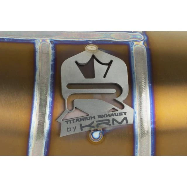 Bufanda de escape titanio bronce KRM Derbi 100-115cc