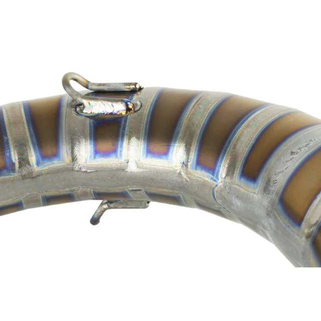 Bufanda de escape titanio bronce KRM Derbi 100-115cc