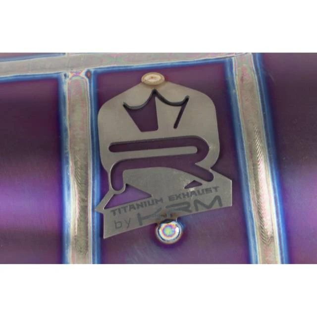 Bufanda de escape titanio violeta KRM Minarelli AM6 70-80cc