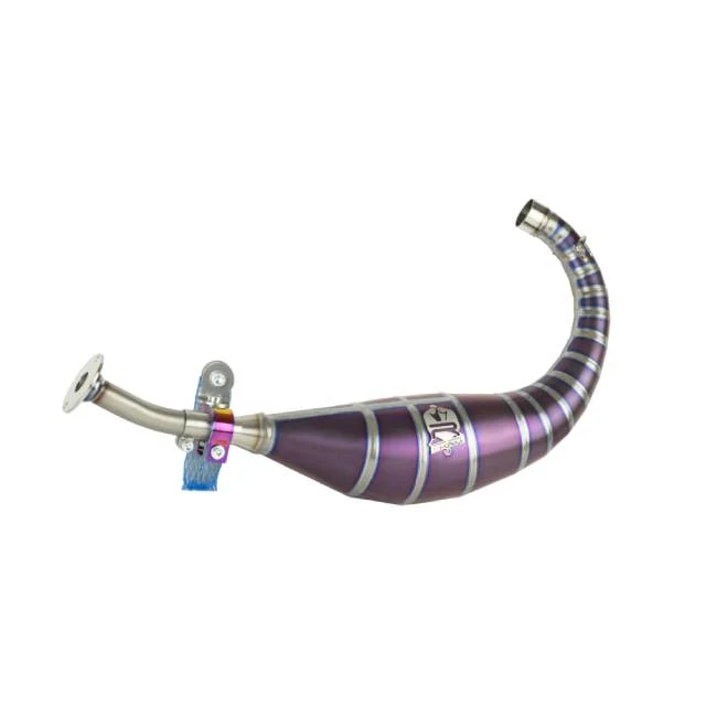 Bufanda de escape titanio violeta KRM Derbi 100-115cc