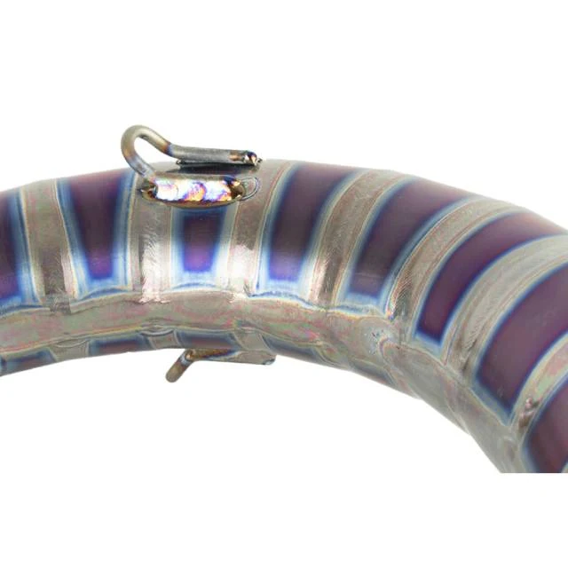 Bufanda de escape titanio violeta KRM Derbi 100-115cc