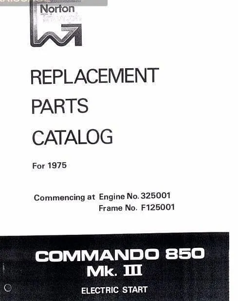 manuels d'atelier Norton Commando