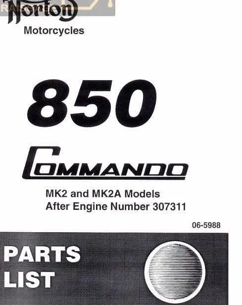 manuels d'atelier Norton Commando