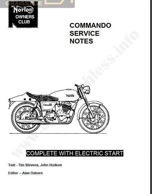 manuels d'atelier Norton Commando
