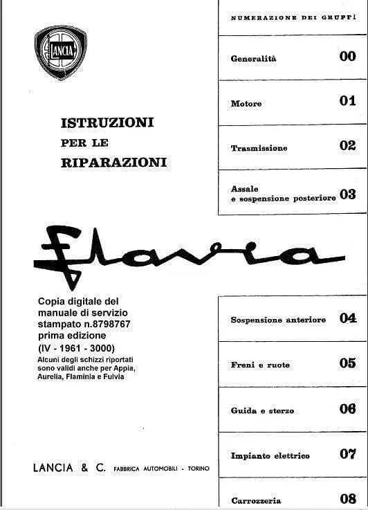 Manuels d'atelier Lancia Fulvia en français