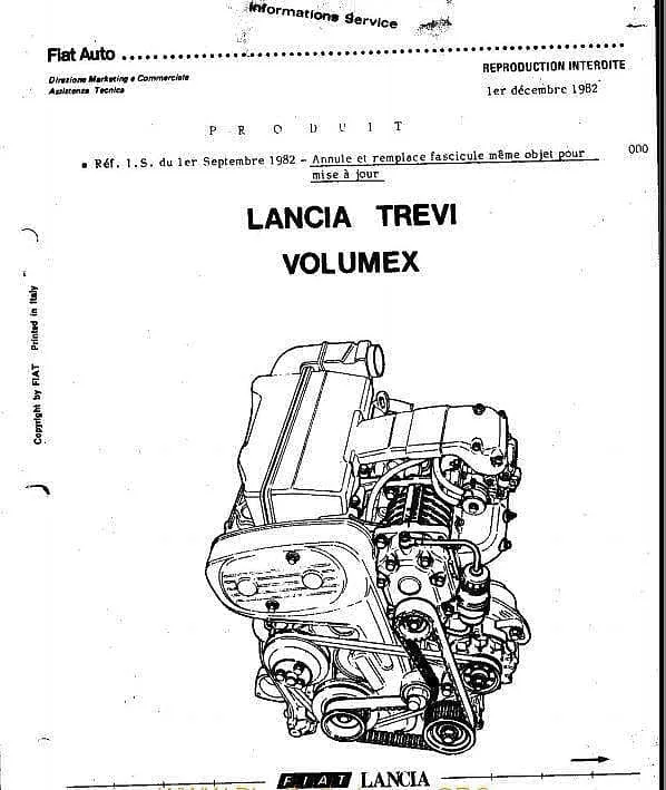 Manuels d'atelier Lancia Beta