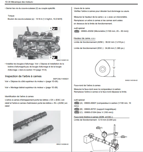 Manuel d'atelier Suzuki GSR 750 2012 pdf français
