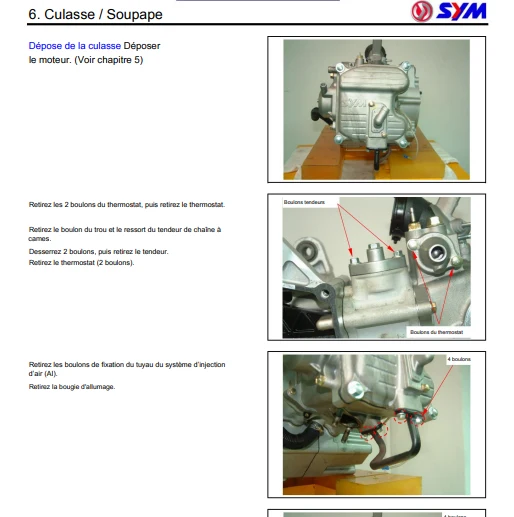 Manuel d'atelier Sym Citycom 300i français