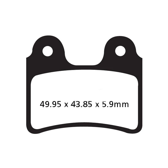 Pastillas de freno AJP PR3 125/200 EBC - carbono