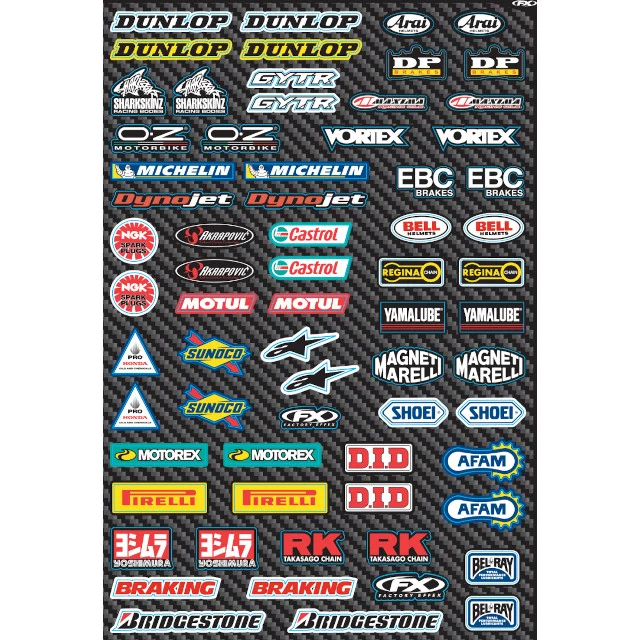 Kit de pegatinas multi Sponsors FX