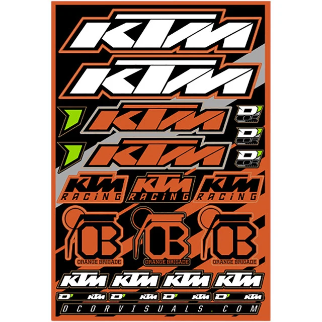 Kit de pegatinas KTM varias medidas D'Cor