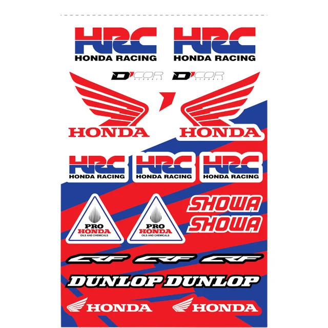 Kit de pegatinas HRC / Honda varias medidas D'Cor