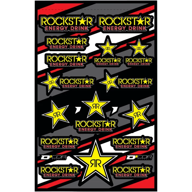Kit de pegatinas Rockstar varias medidas D'Cor