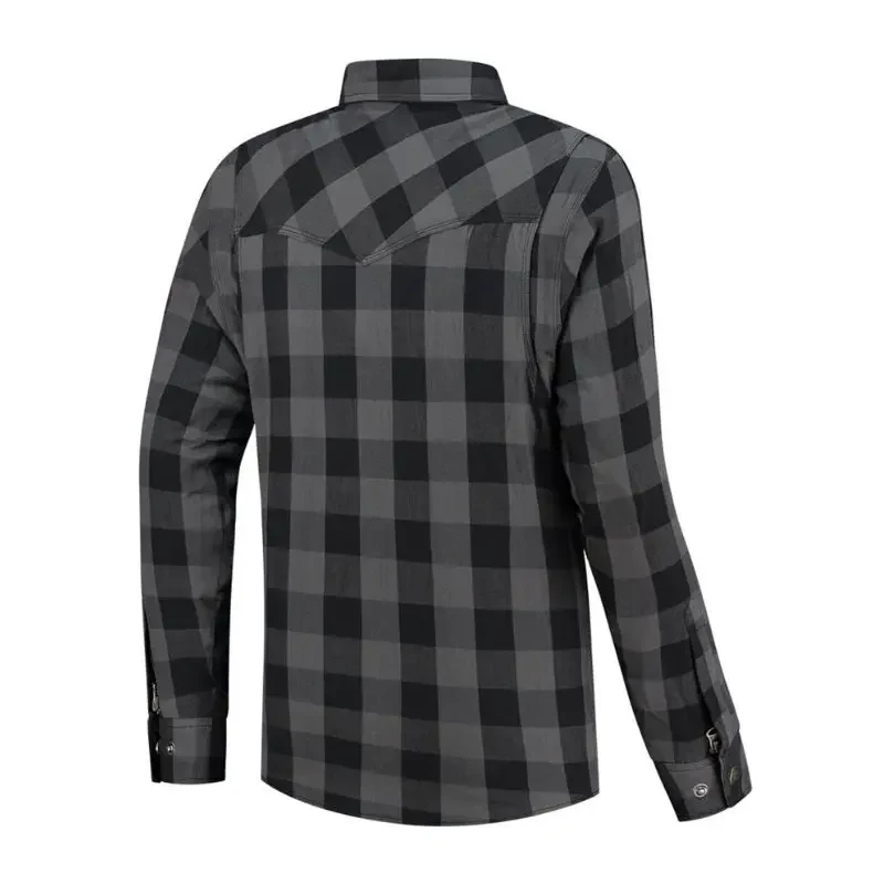 Chemise de moto homme - Jack Neil-25 gris et noir
