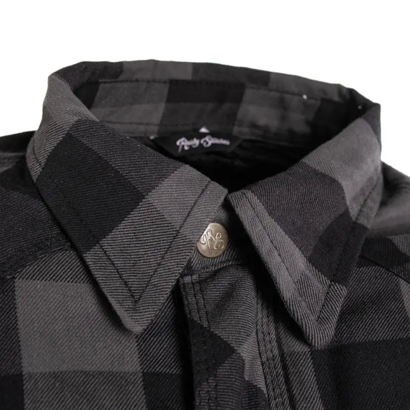 Chemise de moto homme - Jack Neil-25 gris et noir