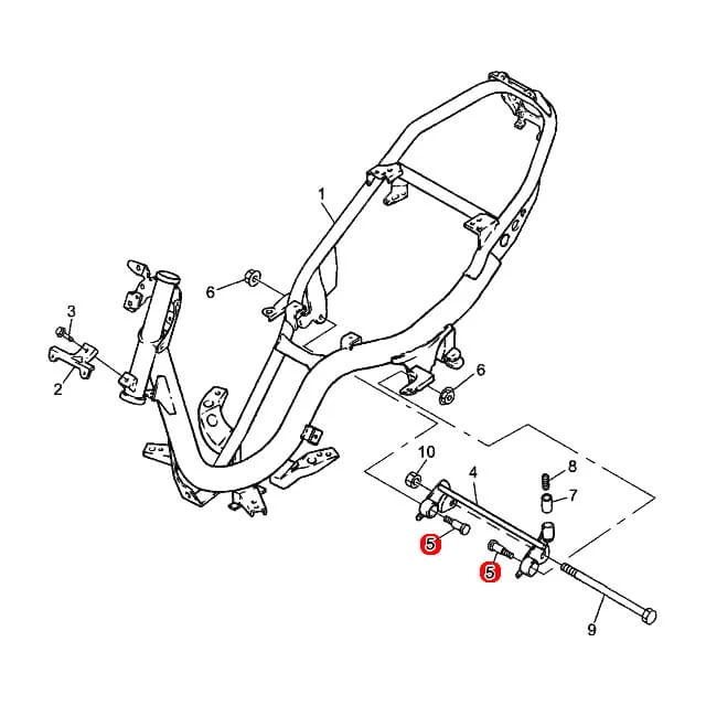 Tornillo basculante Yamaha Jog R-RR / BW'S 50 04-09