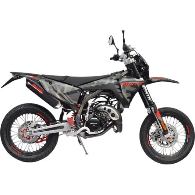 Fantic XM 50 Motard 2T performance E5 camuflaje