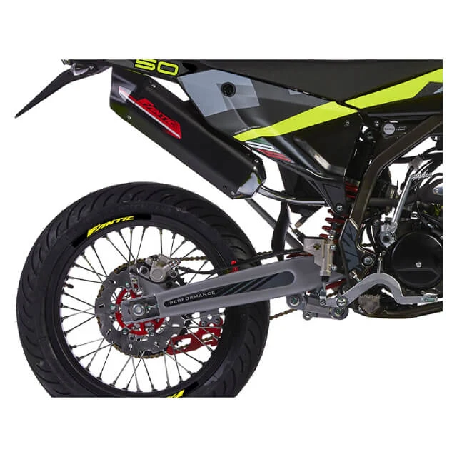Fantic XM 50 Motard 2T performance E5 negro-amarillo
