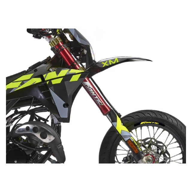 Fantic XM 50 Motard 2T competition E5 negro-amarillo