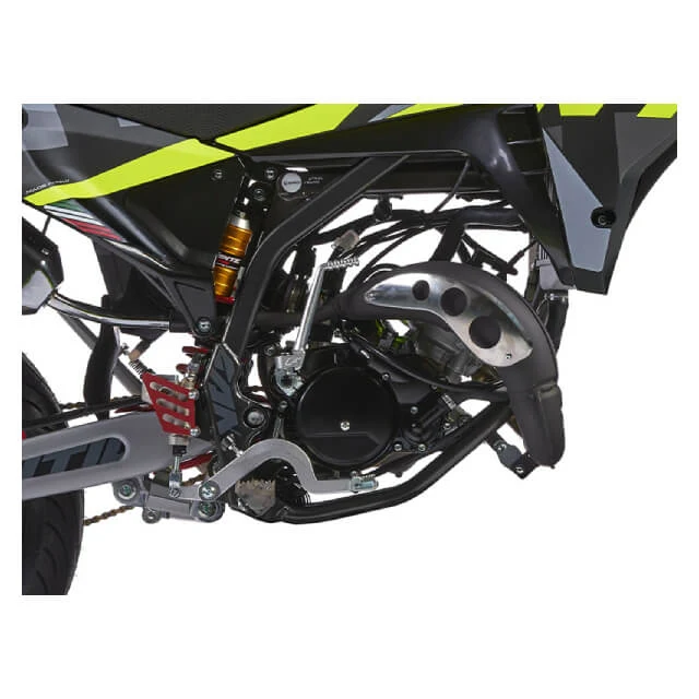 Fantic XM 50 Motard 2T competition E5 negro-amarillo