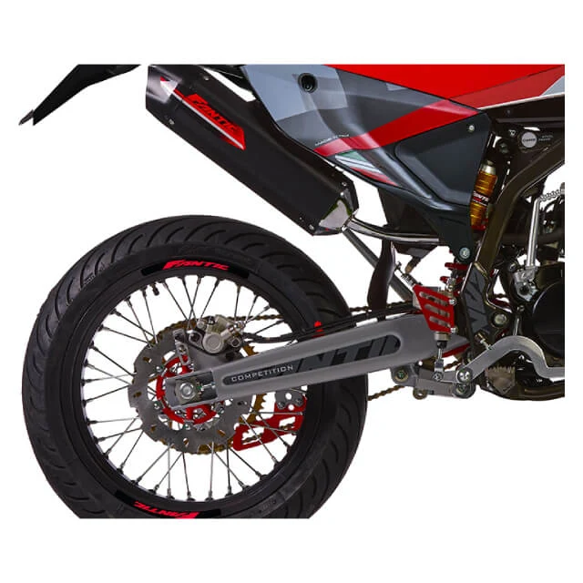 Fantic XM 50 Motard 2T competition E5 blanco-rojo