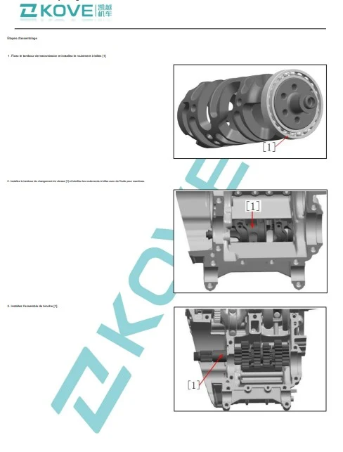 Manuel d'atelier Kove 800 2024 français