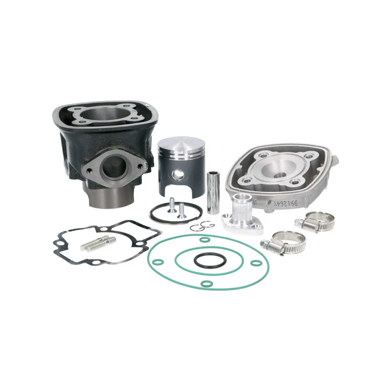 Kit cylindre 70cc Noir Trophy Top Performances Piaggio 2 Temps Refroidi par Eau