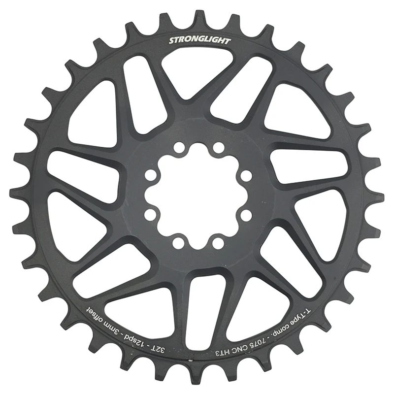 Plateau VTT Direct Mount 8 Trous Pour Sram X01-Xx1 Stronglight Mono Alu Ht3 Noir 32 dents - 12V. Narrow Wide (Deport 3 mm)