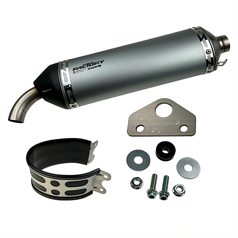 Silenciador de escape Pitbike YCF Mini GP 187 - Gris