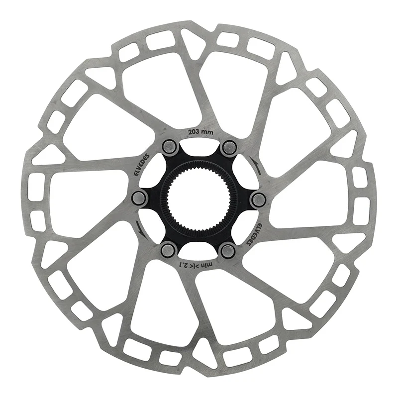 Disque De Frein VTT Centerlock Elvedes 203 mm Argent -Épaisseur 2.3 mm-