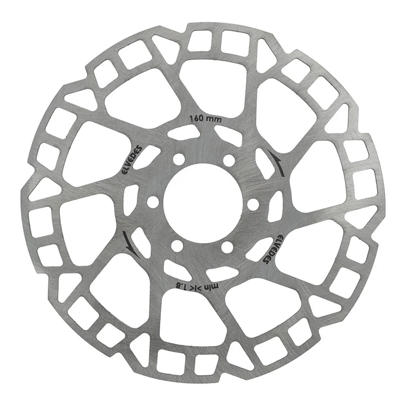 Disque De Frein Route - VTT 6 Trous Elvedes 160 mm Argent -Épaisseur 2 mm-