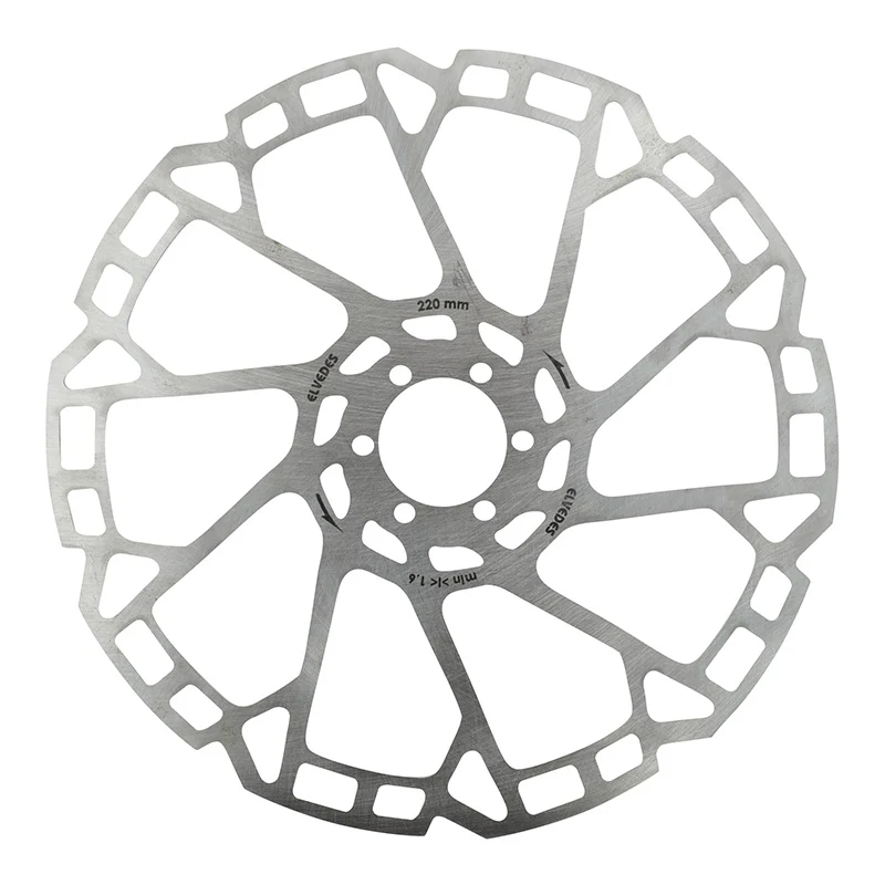 Disque De Frein VTT 6 Trous Elvedes 220 mm Argent -Épaisseur 1.8 mm-