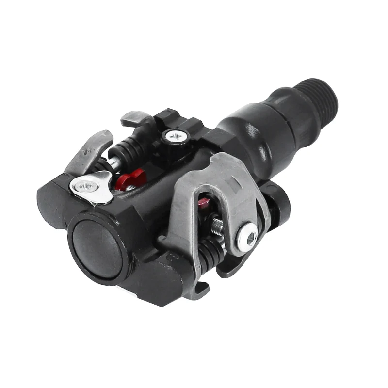 Pédale VTT Automatique Newton A Billes Type SPD Alu Noir Avec Cales (Paire)