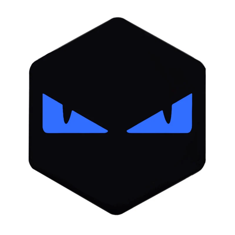 Logo/autocollant de casquette avant 3D Evil Eyes Zip