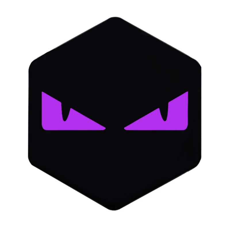 Logo/autocollant de casquette avant 3D Evil Eyes Zip
