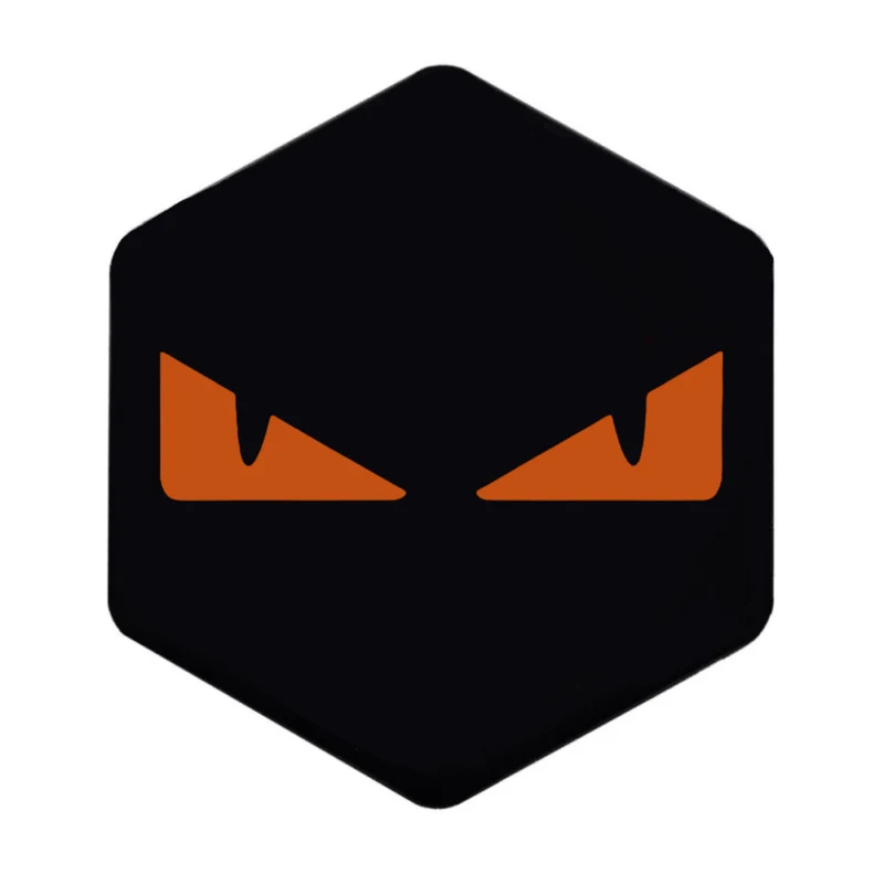 Logo/autocollant de casquette avant 3D Evil Eyes Zip